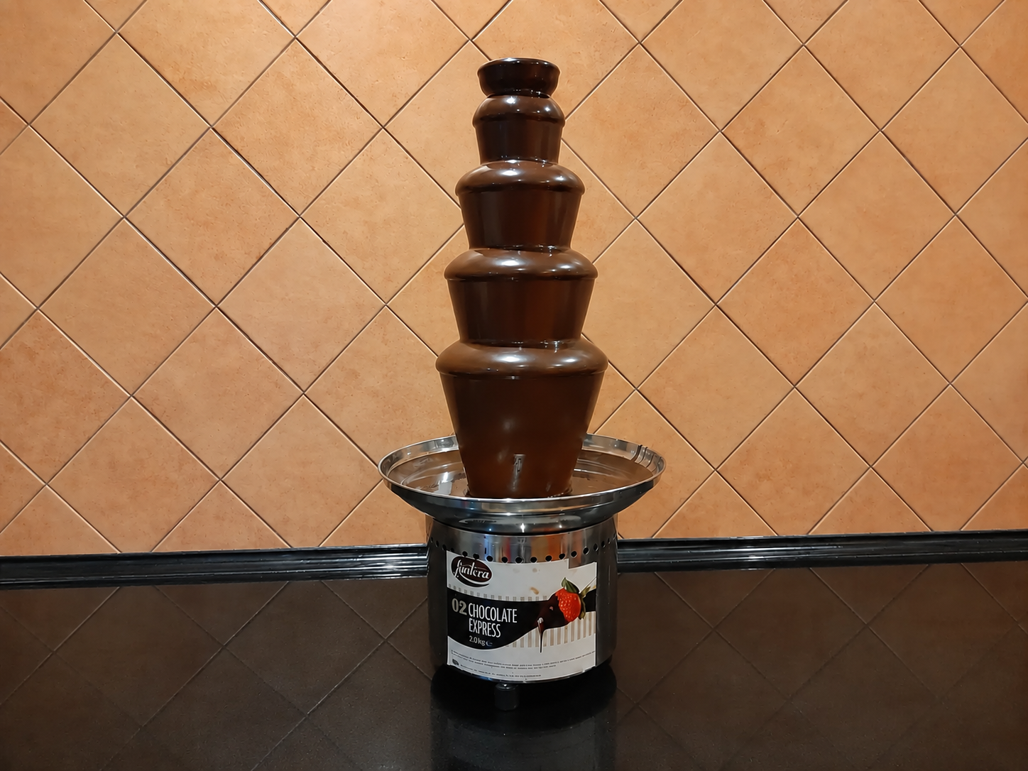 Fontcaoのダークチョコレートファウンテン