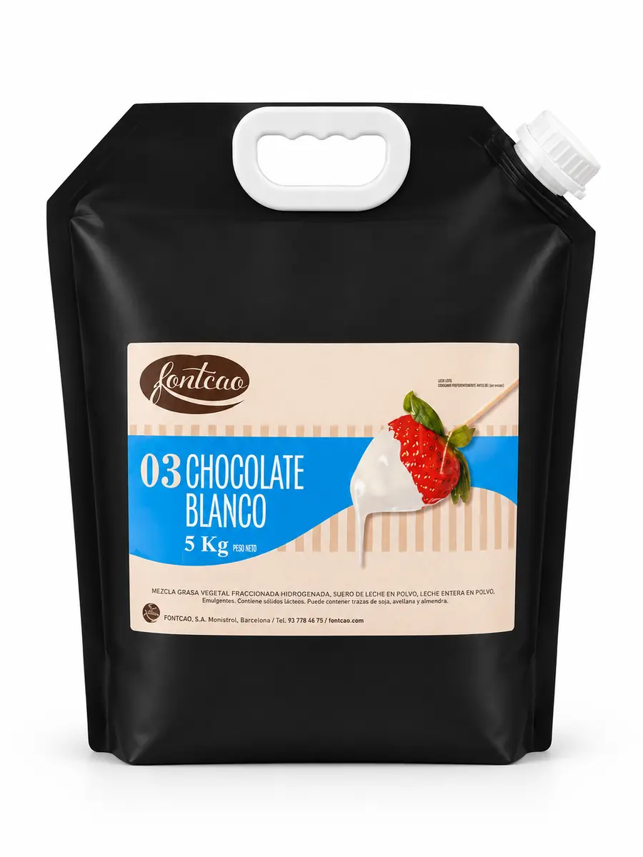 Fontcao White Chocolate 5kg professional pouch